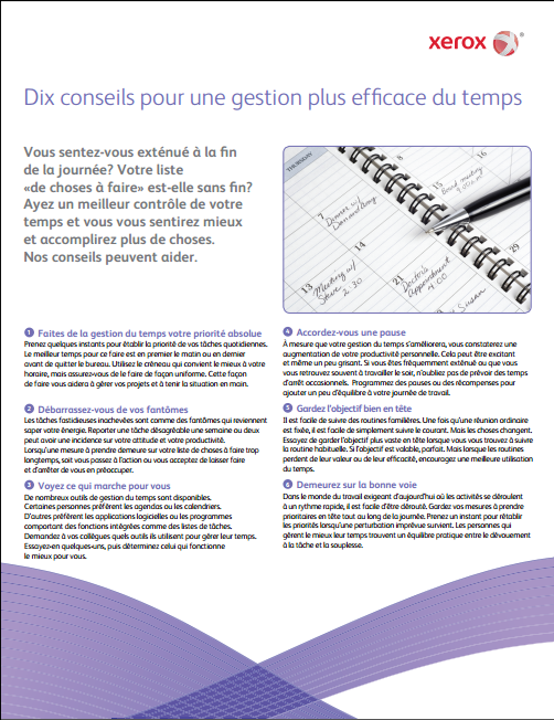 10 conseils pour gérer son temps